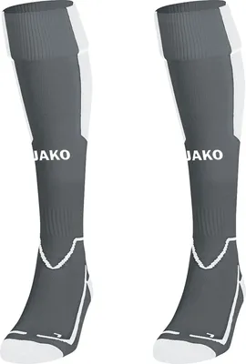 Image de JAKO Chaussettes unisexes Lazio, Couleur:gris pierre/blanc, Taille:5 (43-46)