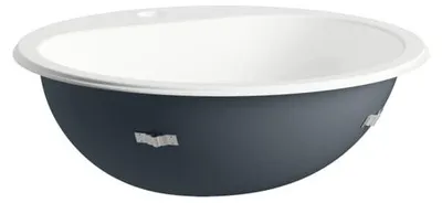 Produktbild von LAUFEN Einbauwaschtisch / Waschbecken CLASSICS 475x475 rund weiß mit Hahnloch OHNE Überlauf, H517CL50001111
