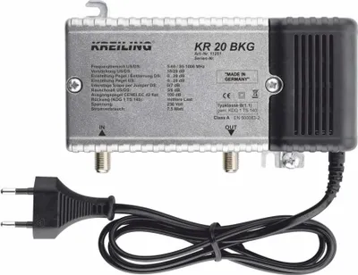 Image de KREILING KR 20 BKG Amplificateur de signal TV 20 Métal
