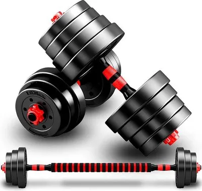 Obrázek produktu pro Plastová sada držáků s nastavitelnými tyčemi, 2dílná, pro fitness, aerobik a posilování