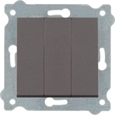 Image de Interrupteur triple Mocha 213/15E EXEN