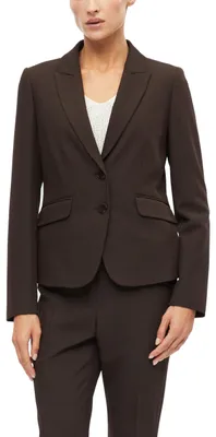 Produktbild von s.Oliver Twill-Blazer im Slim Fit – Größe 40, 8944_dunkelbraun