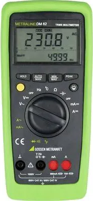 Image de METRALINE DM 62 Multimètre portable numérique CAT III 600 V IV 300 V Affichage Counts (M197A)