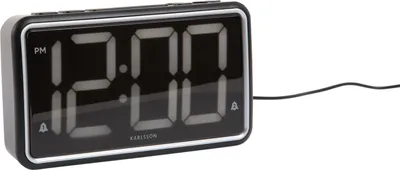 Produktbild von Karlsson - Wecker New Retro - Schwarz