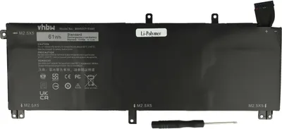 Produktbild von vhbw Akku kompatibel mit Dell XPS 9530 Notebook (5400 mAh, 11,1 V, Li-Polymer)