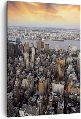 Produktbild von Bild auf Leinwand - Leinwandbild - Einteilig - Amerika wohnung architektur stadt - 50x70cm - Wand Bild - Wandbilder - Leinwanddruck - Wanddekoration - Leinwand bilder - Wandbild - PA50x70-2589