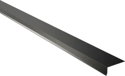 Produktbild von PRECIT Traufblech für Trapezblech 95° tiefschwarz RAL 9005 2000 mm x 80 mm x 30 mm x 0,5 mm