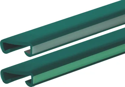 Immagine prodotto di QUEST Corrimano fluorescente, corrimano per scale in PVC 40x8 mm, corrimano in plastica, rivestimento per corrimano LUX, luminescente, verde, 1 m
