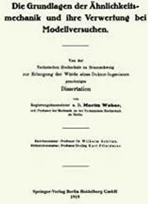Immagine prodotto di Die Grundlagen der Ähnlichkeitsmechanik und ihre Verwertung bei Modellversuchen