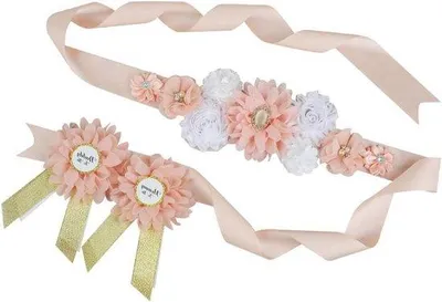 Produktbild von Zwangerschap Accessoire Perzik Kleur Roze Bloem Patroon