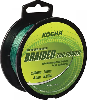 Produktbild von Kogha Angelschnur Braided Tru Power Allround (grün) Ø mm: 0,16; Tr.-Kr. kg: 6,8; Länge m: 1000