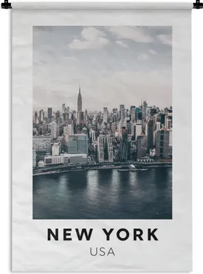 Produktbild von MuchoWow® Wandteppich Wandbehang Amerika - New York - Architektur 60x90 cm Tapisserie Dekoration Wandtuch - Foto-Teppich - Abwaschbar