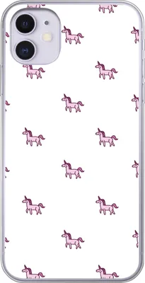Produktbild von MuchoWow® Handyhülle Schutzhülle Hülle für Telefoonhoesje iPhone 11 Mädchen - Einhorn - Rosa - Muster - Mädchen - Kind - Kinder Silikon Softcase Handy Hülle - Handytasche
