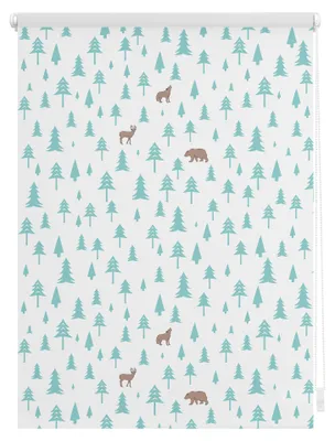 Produktbild von Rollo Klemmfix, ohne Bohren, blickdicht, Okko - Weiß Türkis 80 x 150 cm (B x L)