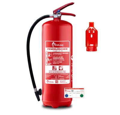 Produktbild von FireLoq® 9L fluorfrei Schaumlöscher 27A | 233B mit Prüfnachweis, Wandhalter