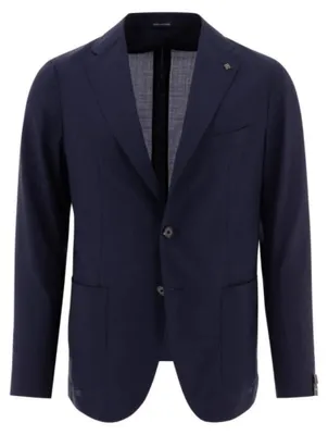 Image de TAGLIATORE blazer en laine homme bleu - 48