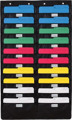 Productafbeelding van Hangende bestandsmap organizer - Over de deur wandmappen organizer - Opbergzak chart voor klasse organisatie