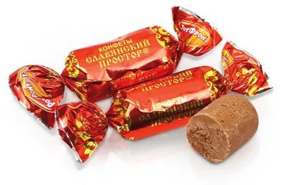 Produktbild von Erdnusskonfekt - Batontschik Slavjanskij Prostor, mit Waffeln und Erdnüssen, 300 g