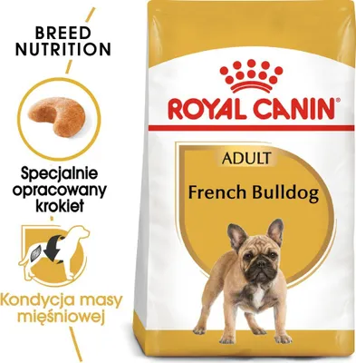 Zdjęcie produktu dla Royal Canin French Bulldog Adult, Dorosły, Buldog francuski, Średnie (11 - 25 kg), Mini (5 - 10 kg), 3 kg