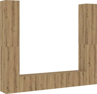 Obrázek produktu pro Nástěnné TV skříňky 6 ks dub artisan kompozitní