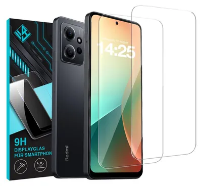 Produktbild von 2x 9H Schutzglas Displayschutzfolie für Xiaomi Redmi Note 12 Displayglas Displayschutz Glas Panzerfolie Schutzglasfolie