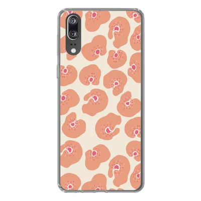 Produktbild von MuchoWow® Handyhülle Schutzhülle Hülle für Huawei P20 Blume - Muster - Abstrakt Silikon Softcase Handy Hülle - Hardcover