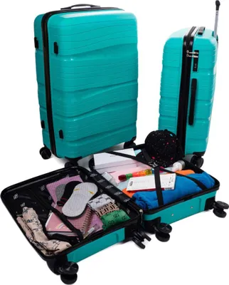 Produktbild von Reisekoffer PP3, Farbmuster: türkis XL