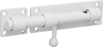 Imagen del producto de Cerradura para puertas correderas, de 150 mm, color blanco, de seguridad, para puertas correderas