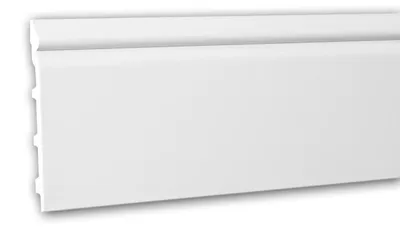 Produktbild von PROFHOME 153110 Sockelleiste Fußleiste Stuckleiste aus Polyurethan 2 m