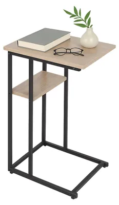 Produktbild von U-förmiger Beistelltisch für unter das Sofa aus Metall und MDF