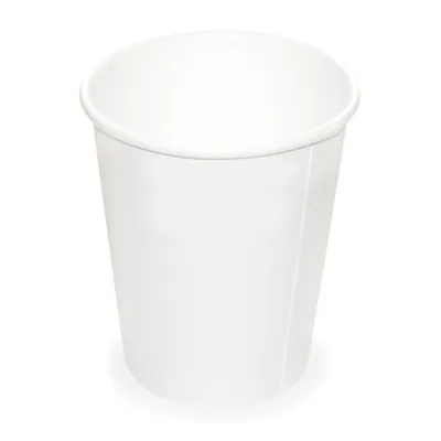 Produktbild von 250x Heiß- und Kaltgetränkebecher Pappbecher weiß 200ml 280ml Ø 80mm
