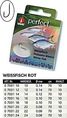 Image de VMC Perfect Weissfisch hooks rot Gr. 20