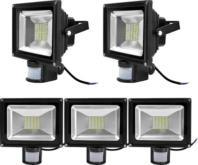 Obrázek produktu pro Greenmigo 5 ks 30 W LED reflektor s pohybovým čidlem, teplá bílá