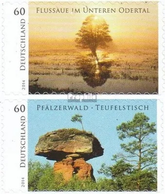 Produktbild von Briefmarken BRD (BR.Deutschland) 2014 Mi 3080-3081 (kompl.Ausg.) selbstklebende Ausgabe gestempelt Wildes Deutschland