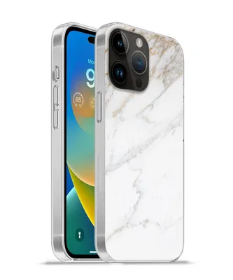 Produktbild von MuchoWow® Handyhülle Schutzhülle Hülle für Apple iPhone 14 Pro - Softcase Marmor - Stein - Weiß - Gold - Marmoroptik - Stein - Luxus Silikon Softcase Handy Hülle - Umschlag