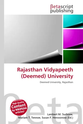 Produktbild von Rajasthan Vidyapeeth (Deemed) University