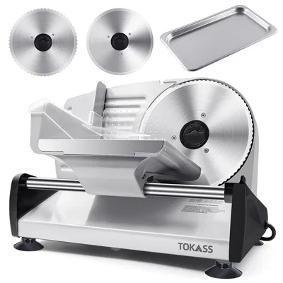 Allzweck-Schneidemaschine 200W, 2 Klingen 19 cm, 0–15 mm einstellbar
