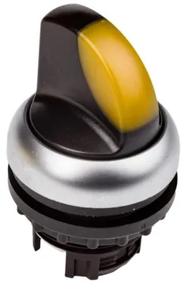 Image de Eaton M22-WRLK3-Y Bouton-poussoir lumineux, 3 positions, jaune, à verrouillage , 216849