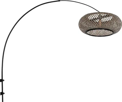 Zdjęcie produktu dla Kinkiet - czarny - Sparkled Light - bambus metal - E27 - 4405ZW - Steinhauer