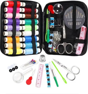 Image de Kit de couture de luxe avec boîte de rangement