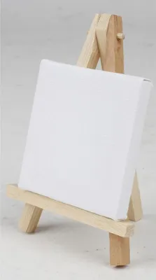 Produktbild von 24x Mini Tischstaffelei Holz Leinwand Keilrahmen Maler Künstler Stand Bildhalter