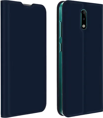 Obrázok produktu pre Dux Ducis, puzdro s priehradkou na karty a možnosťou použitia ako stojan pre telefón Nokia 2.3, farba: tmavomodrá