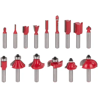 Produktbild von Fräsköpfe, Router, Bits für Oberfräsen, 15 Stück praktisch im Alukoffer