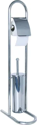 Produktbild von MSV Stand WC Garnitur WC Bürste aus Edelstahl 30x16,5x80cm
