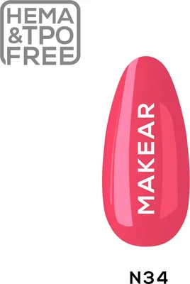 Produktbild von N34 Neon UV Nagellack 8 ml Makear