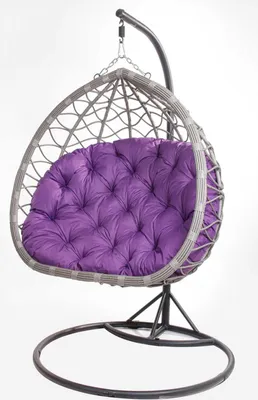 Immagine prodotto di Cuscino per sedia sospesa 130x100cm Viola | Cuscini per mobili da giardino | Cuscino da terra per bambini | Cuscini per altalena sospesa