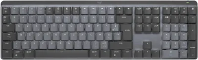Produktbild von Logitech Master Series MX Mechanical - Tastatur - hinterleuchtet - kabellos - Bluetooth LE - AZERTY - Französisch - Tastenschalter: Tactile Quiet - Graphite