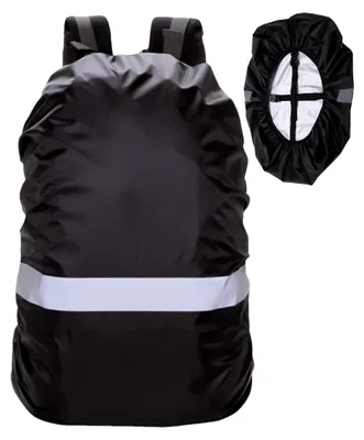 Produktbild von Wasserdichter Regenschutz für Rucksack mit reflektierendem Streifen