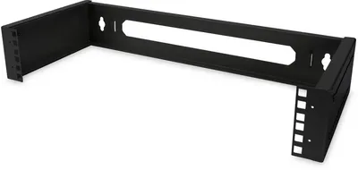 Produktbild von Digitus Patch-Halter zur Wandmontage für 483 mm (19") Installationen, Schwarz