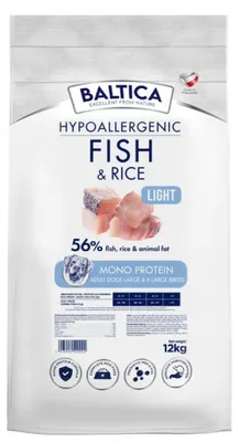 Immagine prodotto di BALTICA NUTRACEUTIC Pesce ipoallergenico e riso Light M 12 kg